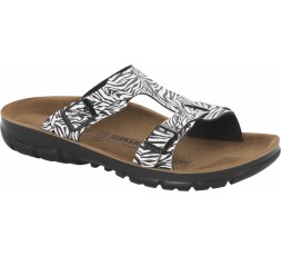 Sofia- zebra black - 39 - Soft Fußbett - P 100