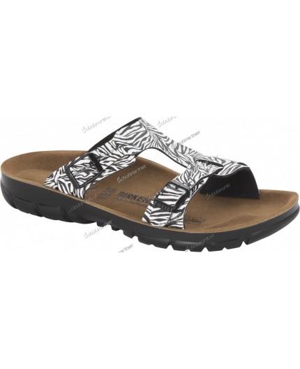 Sofia- zebra black - 39 - Soft Fußbett - P 100