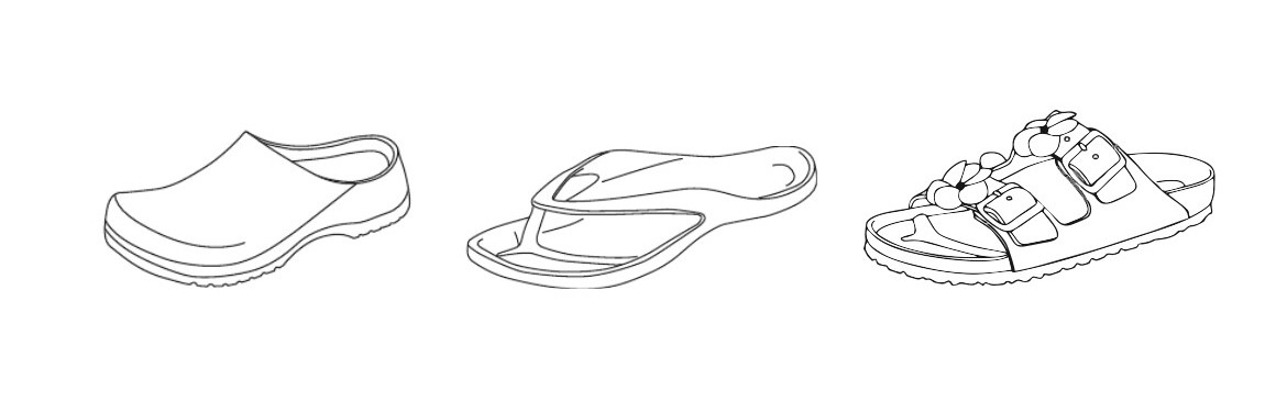 EVA und Kunststoff Schuhe