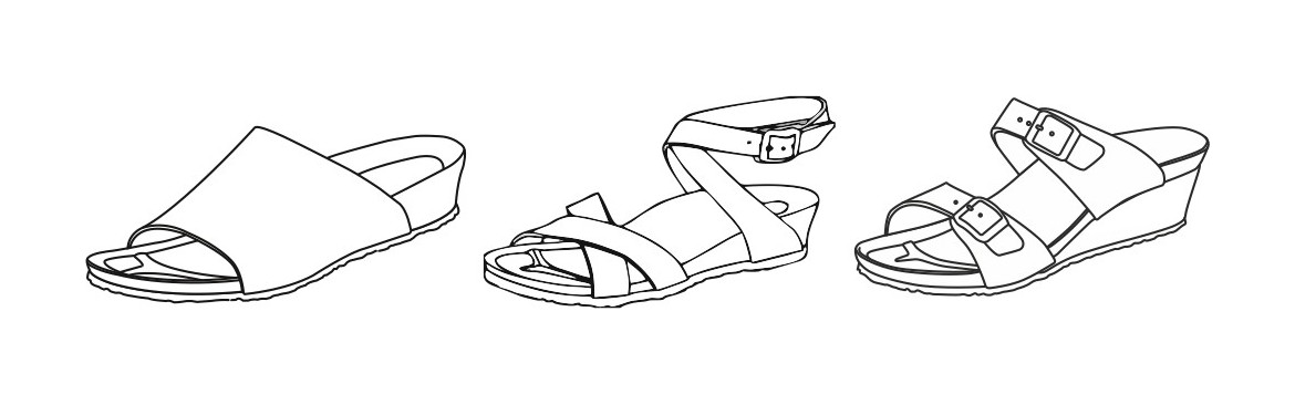 Absatz-Sandalen