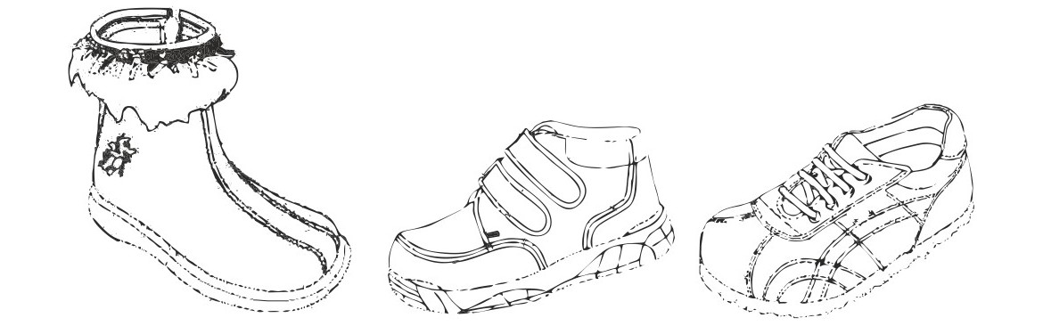 Halbschuhe und Stiefel